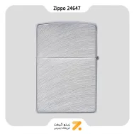 فندک بنزینی زیپو طرح خطوط قوس دار مدل 24647-Zippo Lighter ​24647 REG CHROME ARCH