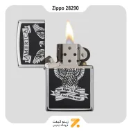 فندک بنزینی زیپو طرح عقاب نماد امریکا مدل 28290-Zippo Lighter ​28290-000009 250 EAGLE