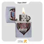 فندک بنزینی زیپو طرح لوگو هارلی دیویدسون مدل 29347-​​Zippo Lighter 29347 207 HARLEY DAVIDSON ONE