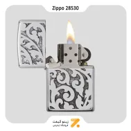 فندک بنزینی زیپو طرح نقوش گیاهی اسلیمی مدل 28530-Zippo Lighter ​28530 250 FILIGREE