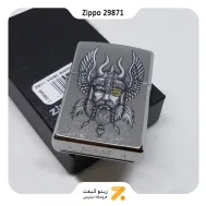 فندک بنزینی زیپو طرح وایکینگ مدل 29871-Zippo Lighter ​29871 207 VIKING WARRIOR DESIGN