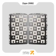 فندک بنزینی زیپو مدل 29082 رنگ دودی-​Zippo Lighter 29082 CARD SUITS