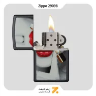 فندک بنزینی زیپو مدل 29089 طرح لب و کلید-Zippo Lighter 29089 LOCKED LIPS