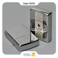 فندک بنزینی زیپو مدل 29242 طرح لوگو زیپو-Zippo Lighter 29242 250 CHIMNEY DESIGN