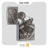 Davidson 2926فندک بنزینی زیپو مدل 29266 طرح موتور هارلی دیویدسون-Zippo Lighter Harley Davidson 292666