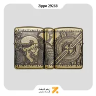 فندک بنزینی زیپو مدل 29268 طرح اسکلت-Zippo Lighter 29268 STEAMPUNK