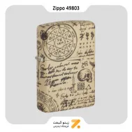 فندک زیپو 540 رنگ مدل 49803 طرح کیمیاگر-​Zippo Lighter 49803 49352 ALCHEMY DESIGN