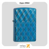 فندک زیپو آبی مدل 29964 طرح الماس-Zippo Lighter 29964 ARMOR HP​ BLUE DIAMONDS