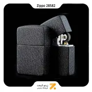 فندک زیپو آسفالتی مدل 28582-Zippo Lighter 28582 1941 BLACK CRACKLE