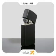 فندک زیپو اسلیم مشکی مدل 1618-​Zippo Lighter 1618-BLACK MATTE SLIM
