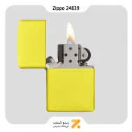 فندک زیپو زرد لیمویی مدل 24839-Zippo Lighter 24839 LEMON MATTE LTR
