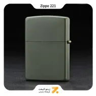 فندک زیپو سبز لجنی مدل 221-Zippo Lighter 221-GREEN MATTE
