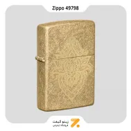 فندک زیپو طلایی مدل 49798 طرح خالکوبی-Zippo Lighter 49798 49477 HENNA TATTOO DESIGN