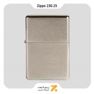 فندک زیپو مدل 230.25 وینتیج-Zippo lighter 230.25 Brushed Chrome Vintage