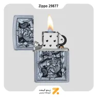 فندک زیپو مدل 29877 طرح شاه پیک-Zippo Lighter 29877 207 STEAMPUNK KING SPADE
