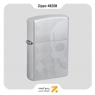 فندک زیپو مدل 48208 طرح جمجمه-Zippo Lighter 48208 205 SKULL DESIGN -۱