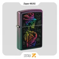 فندک زیپو هفت رنگ مدل 48192 طرح اسکلت-Zippo Lighter 48192 49146 SKULL DESIGN