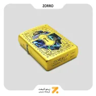 فندک بنزینی زورو صدفی طرح قفل مدل 91624-​Zorro Lighter SN-LIZO-2104-31