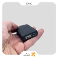 فندک بنزینی زورو طرح آسفالتی مدل 11-2102-​Zorro Lighter Black Crackle