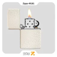 فندک بنزینی زیپو سفید ضد خش مدل 49181 -​Zippo Lighter 49181 REG MERCURY GLASS MATTE