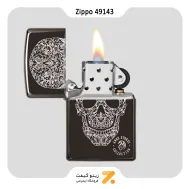 فندک بنزینی زیپو طرح اسکلت مدل 49143-Zippo Lighter ​49143 24756 ANNE STOKES COLLECTIO