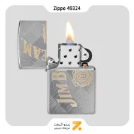 فندک بنزینی زیپو طرح لوگو جیم بیم مدل 49324-​Zippo Lighter 49324 28182 JIM BEAM