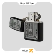 فندک بنزینی زیپو طرح نوار کاست مدل  218 تیپ-Zippo Lighter ​PL218 TAPE