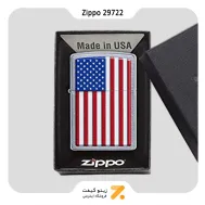 فندک بنزینی زیپو طرح پرچم امریکا مدل 29722-Zippo Lighter ​29722 207 PATRIOTIC