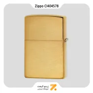 فندک بنزینی زیپو طلایی طرح جغد مدل سی آی 404578-Zippo Lighter 204B CI404578 STEAMPUNK OWL