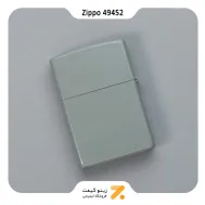 فندک بنزینی زیپو طوسی مدل 49452-​Zippo Lighter 49452 Flat Gray