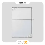 فندک بنزینی زیپو وینتیج مدل 260-Zippo Lighter 260 High Polish Chrome Vintage