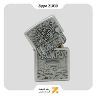 فندک بنزینی زیپو پلاک برجسته طرح کازینو مدل 21030-​Zippo Lighter ​21030 One Arm Bandit
