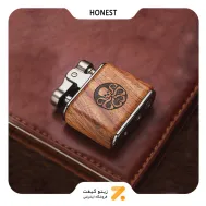 فندک بنزینی هانست طرح چوب مدل 2201-82-​​Honest Lighter ​SN-LIHN-2201-82