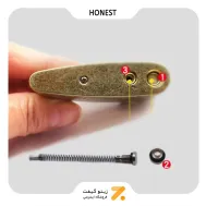فندک بنزینی هانست طلایی مدل 2201-78-​​Honest lighter SN-LIHN-2201-78