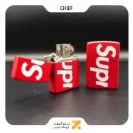فندک بنزینی چیف طرح لوگو سوپرمی مدل سی اف 1124 اچ-​​Chief Lighter SN-LICH-2104-102