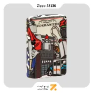 فندک زیپو 540 رنگ طرح سنگ زیپو و لیدی مدل 48136-​Zippo Lighter 48136 49352 I SPY ZIPPO DESIGN