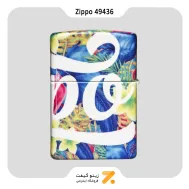 فندک زیپو 540 رنگ طرح گل های رنگارنگ استوایی مدل 49436-Zippo Lighter 49436 49352 ZIPPO DESIGN