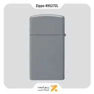 فندک زیپو اسلیم طوسی مدل 49527 زد ال-​Zippo Lighter 49527ZL Slim Flat Grey Matte