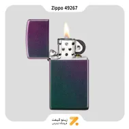 فندک زیپو اسلیم هفت رنگ مات مدل 49267-Zippo Lighter 49267 SLIM IRIDESCENT
