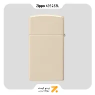 فندک زیپو اسلیم کرم رنگ مدل 49528 زد ال-​Zippo Lighter 49528ZL Slim Flat Sand Zippo Lighter