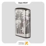 فندک زیپو بلک آیس طرح جنگل مدل 49247-Zippo Lighter 49247 150 SASQUATCH IN WOODS DESI