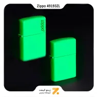 فندک زیپو بلک لایت مدل زد ال 49193-Zippo Lighter ​49193Zl Glow In the dark Zippo Logo