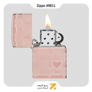 فندک زیپو رزگلد طرح قلب مدل 49811-Zippo Lighter 49811 49190 HEART DESIGN