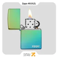 فندک زیپو سبز مدل 49191 زد ال-Zippo Lighter 49191ZL WZIPPO- LASERED