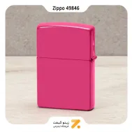 فندک زیپو صورتی پر رنگ مدل 49846-​Zippo Lighter ​49846 FREQUENCY MATTE