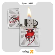 فندک زیپو طرح صلیب مدل 28526-​Zippo Lighter 28526- 250-000006 CROSS WITH WINGS