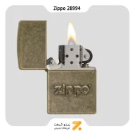 فندک زیپو طرح لوگو زیپو مدل 28994-​Zippo Lighter 28994 201FB ZIPPO STAMP