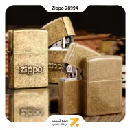فندک زیپو طرح لوگو زیپو مدل 28994-​Zippo Lighter 28994 201FB ZIPPO STAMP
