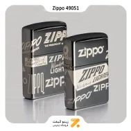 فندک زیپو طرح لوگو زیپو مدل 49051-​Zippo Lighter 49051 150 ZIPPO LOGO DESIGN
