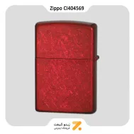 فندک زیپو طرح لوگو زیپو و شعله مدل سی آی 404569-Zippo Lighter ​21063 CI404569 RED AND BLACK ZIPPO